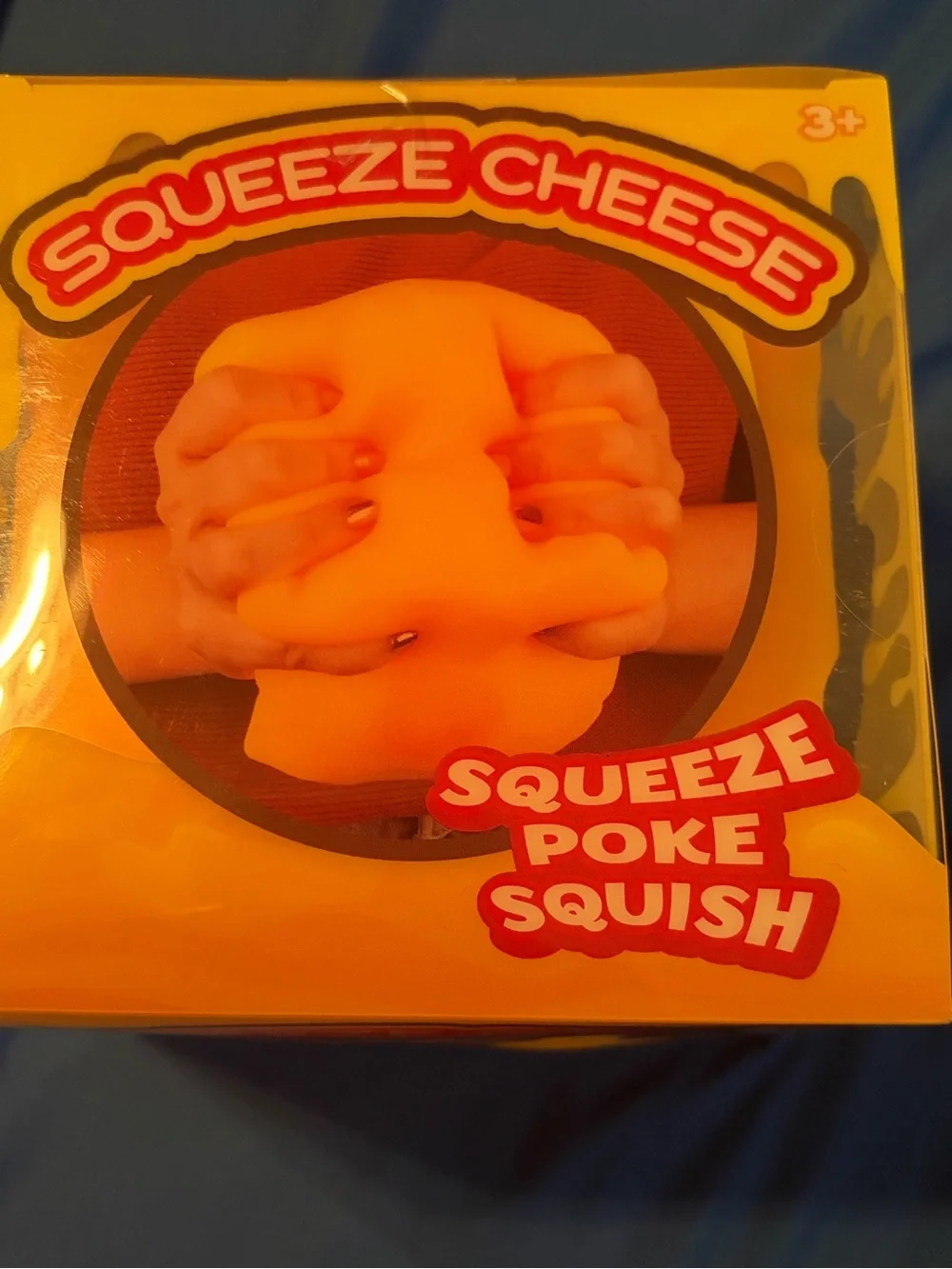 Squeeze Cheese Stress Toy - Yellow